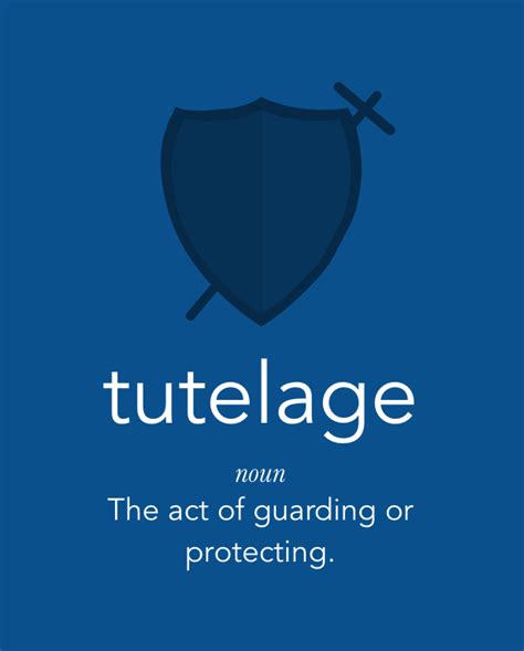 another word for tutelage.